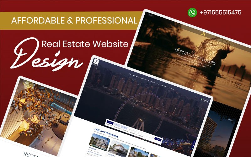 Real Estate Website Design Company Dubai, UAE - RedSpider